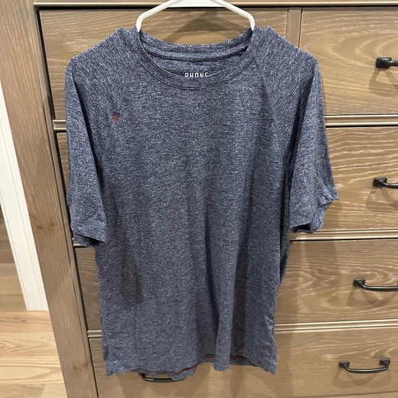 RHÔNE - Reign Short Sleeve Tee Men’s Medium Blue Heather - Picture 1 of 3
